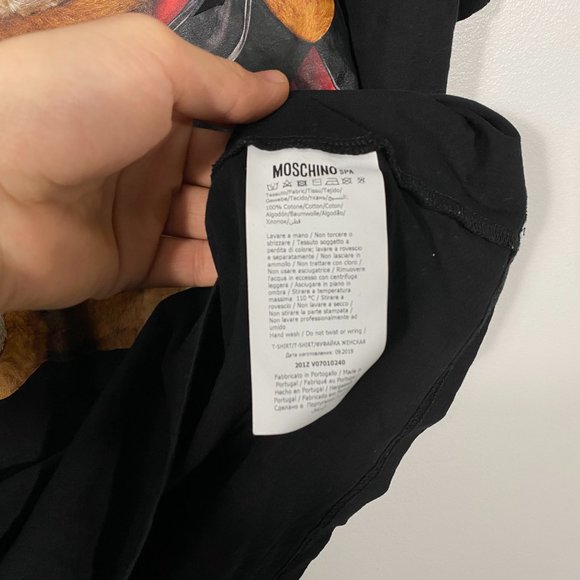 Moschino Couture Vampire Bear graphic tee black - Picture 4 of 4